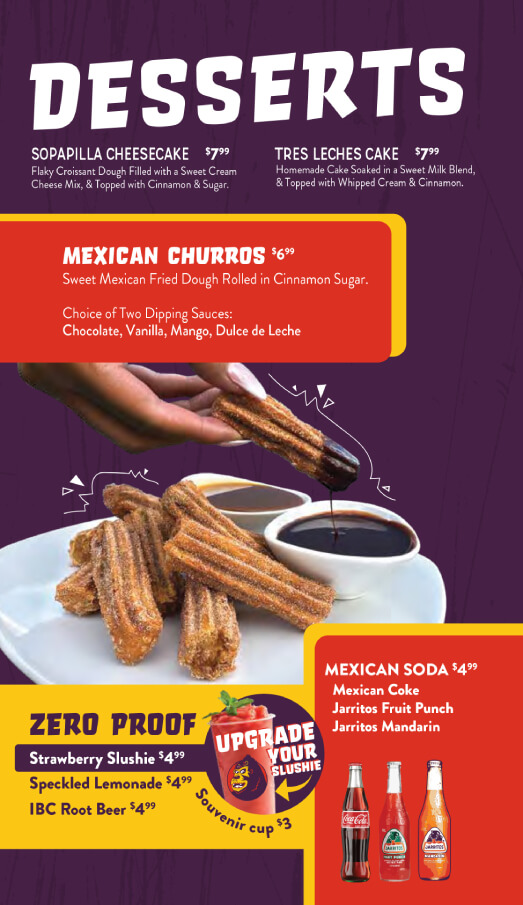 Gorilla Taco Bar Menu